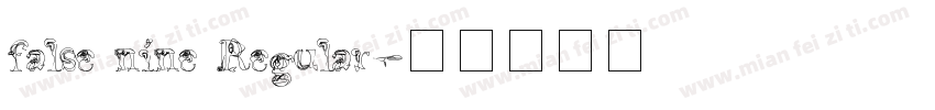 false nine Regular字体转换